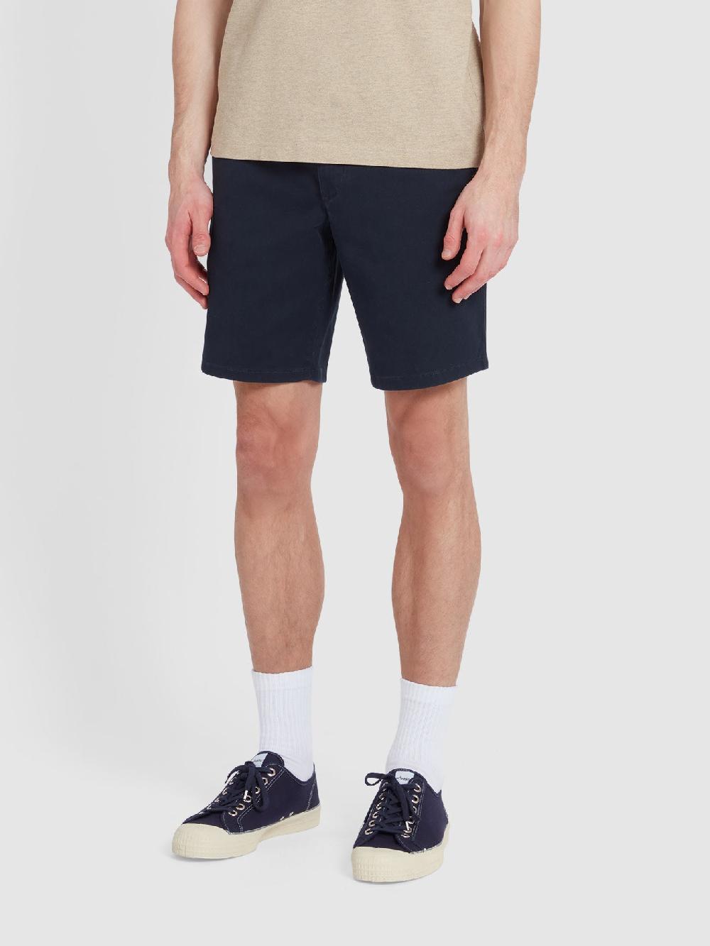 Farah Hawk Chino Shorts In True Navy