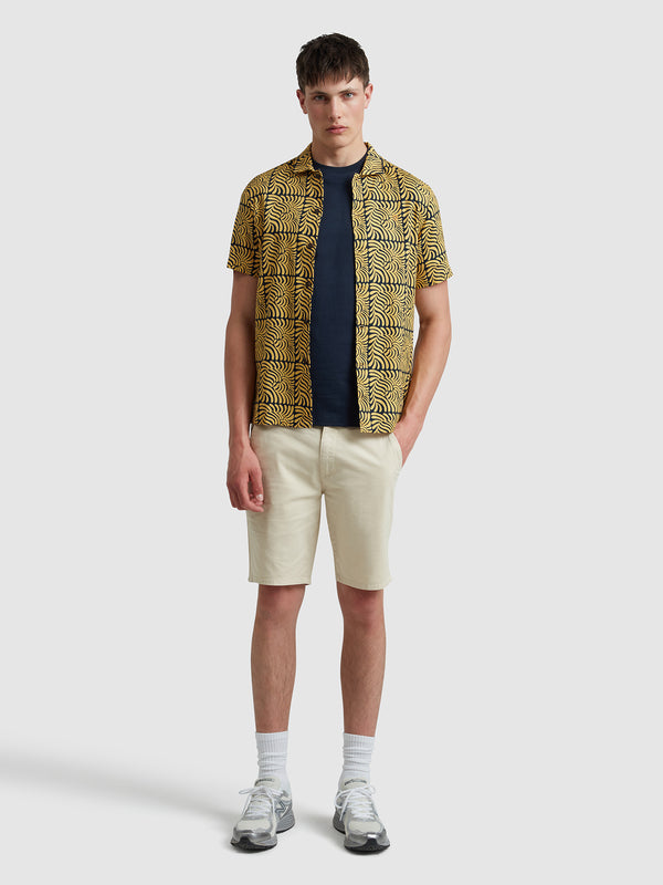 farah Hawk Fine Twill Shorts In Fog