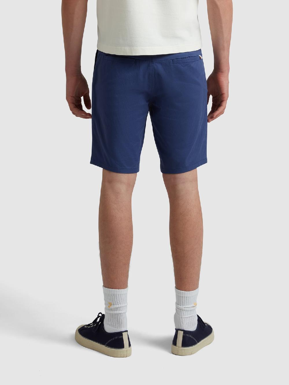 Farah Hawk Fine Twill Shorts In Sigil Blue