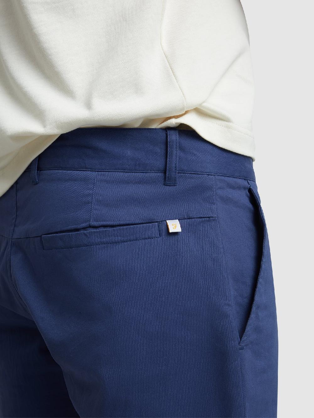 Farah Hawk Fine Twill Shorts In Sigil Blue