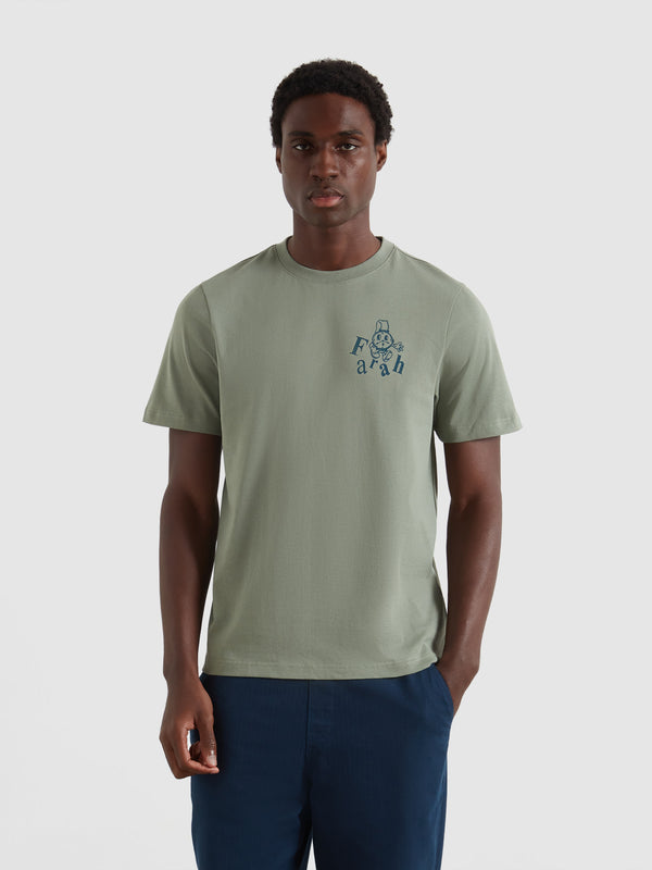 farah Marcham Graphic T-Shirt In Tarragon Green