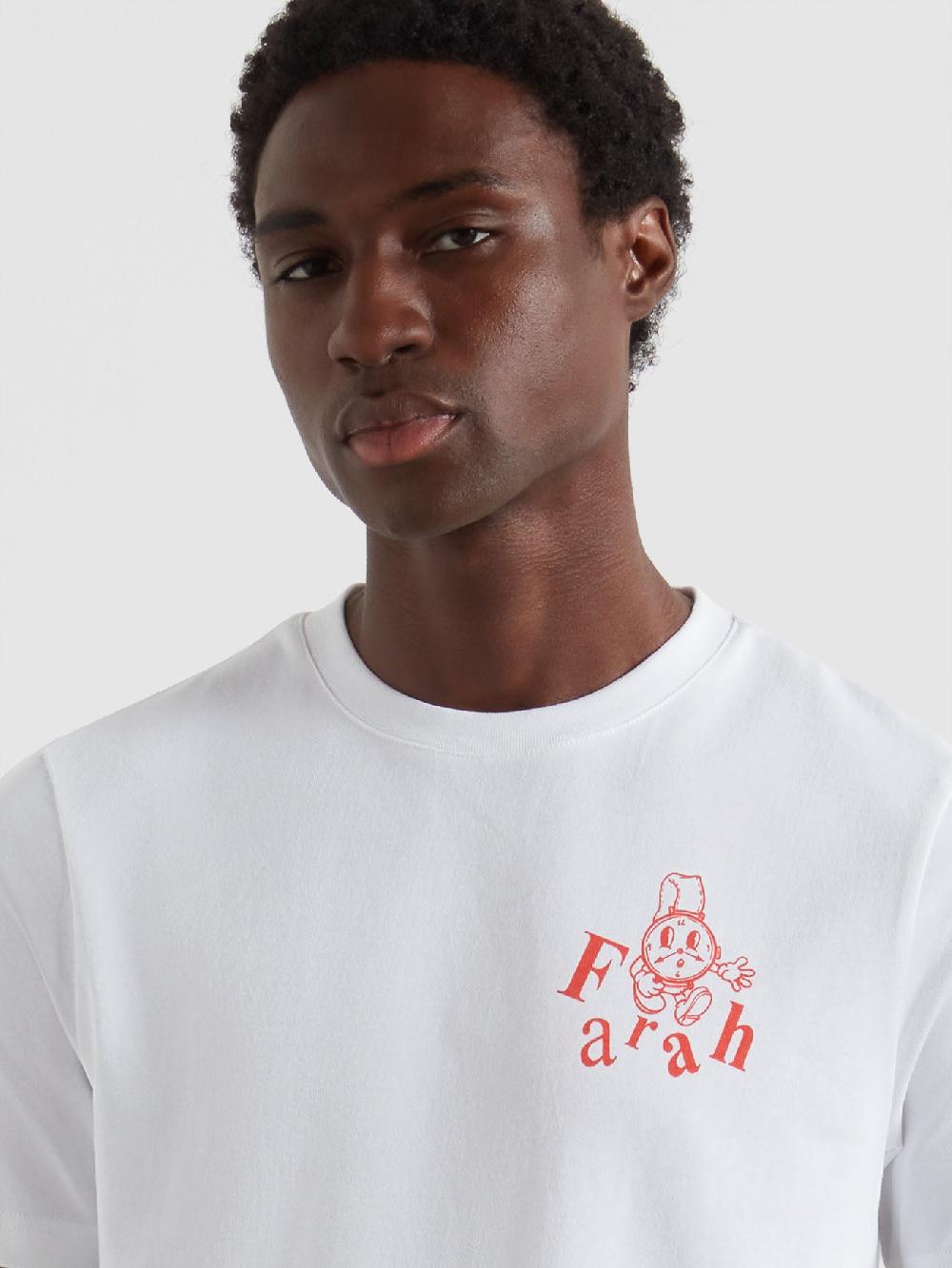 Farah Marcham Graphic T-Shirt In White