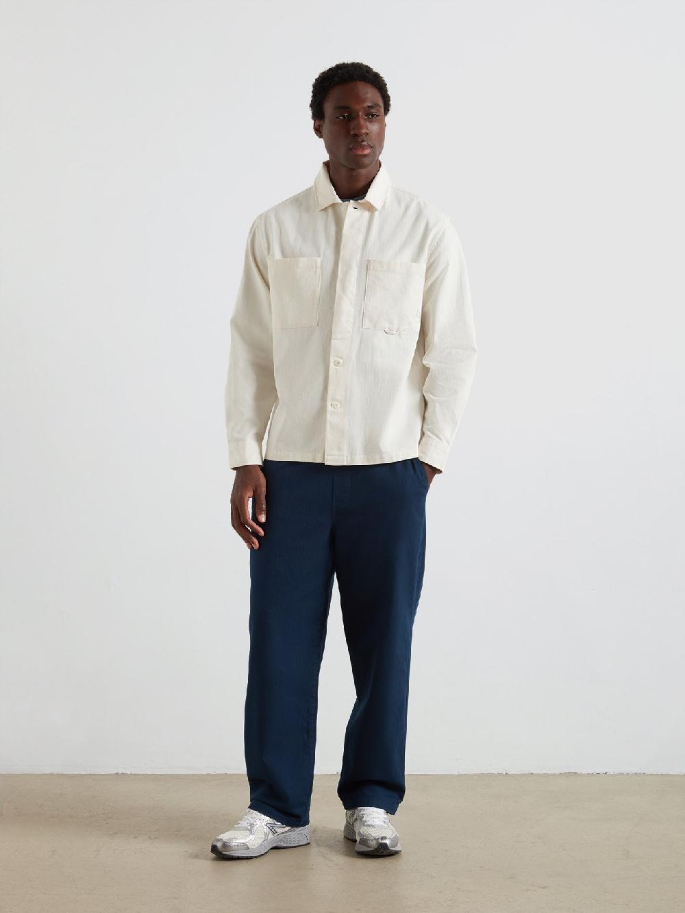 Farah Marshall Overshirt In Ecru