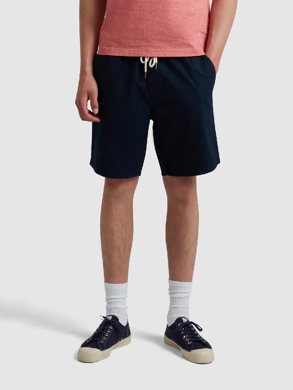 Farah Sepel Canvas Shorts In True Navy