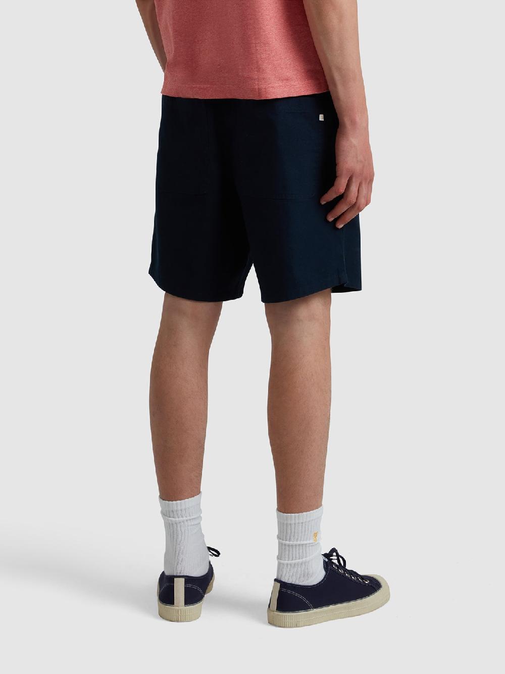 Farah Sepel Canvas Shorts In True Navy