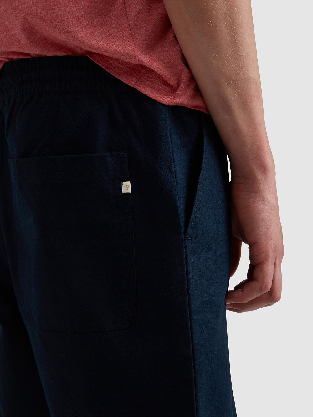 Farah Sepel Canvas Shorts In True Navy