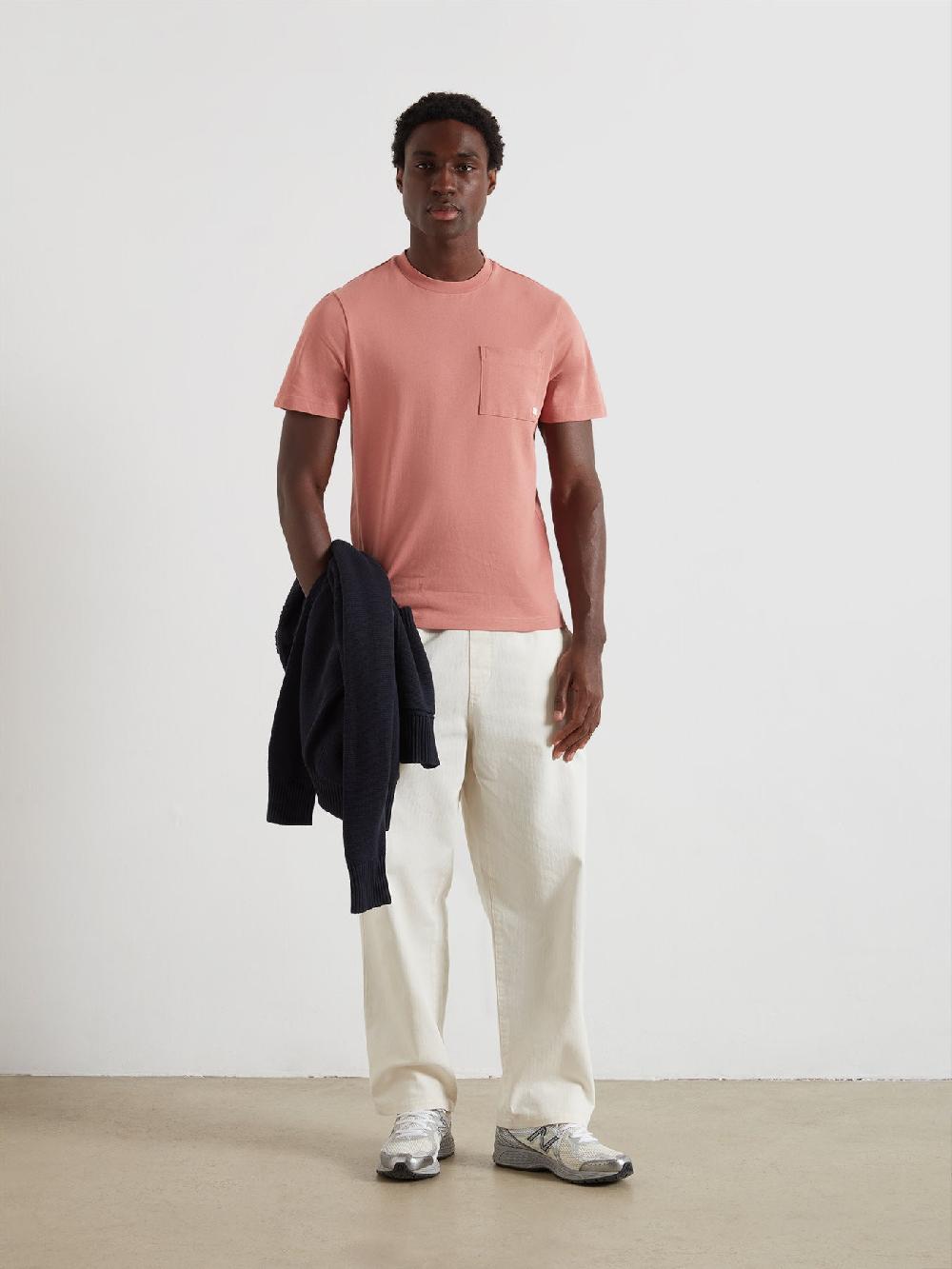 Farah Stacy Pocket T-Shirt In Varsity Pink