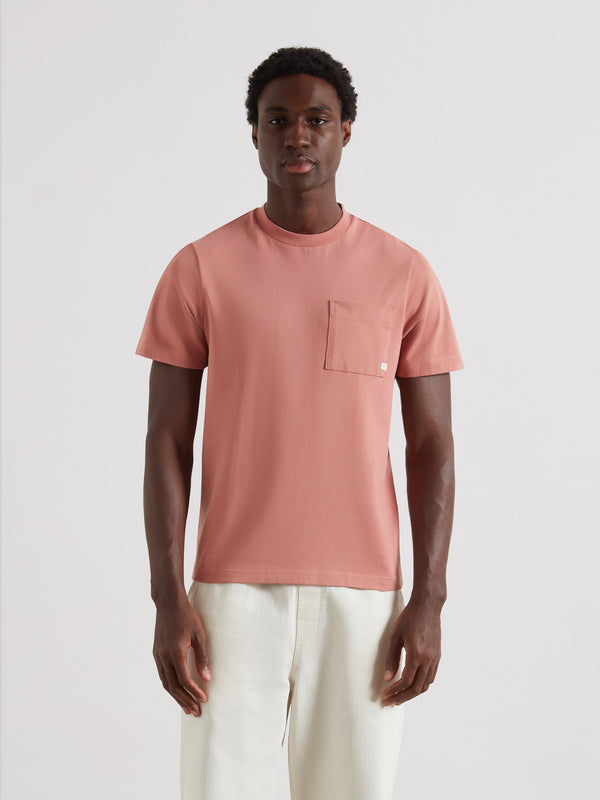 farah Stacy Pocket T-Shirt In Varsity Pink