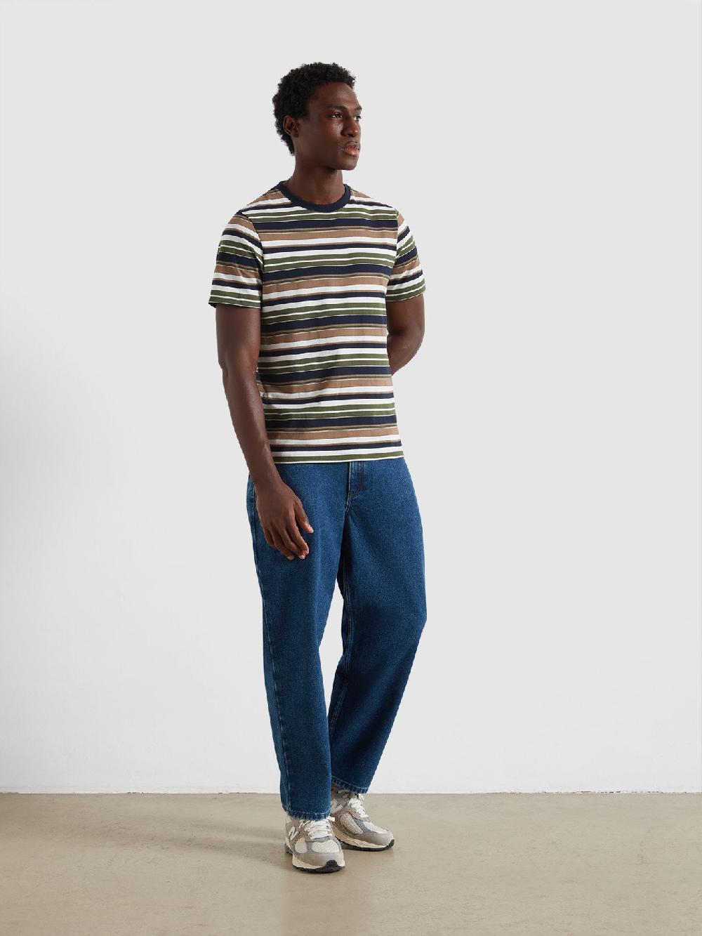 Farah Weir Stripe T-Shirt In Rosemary