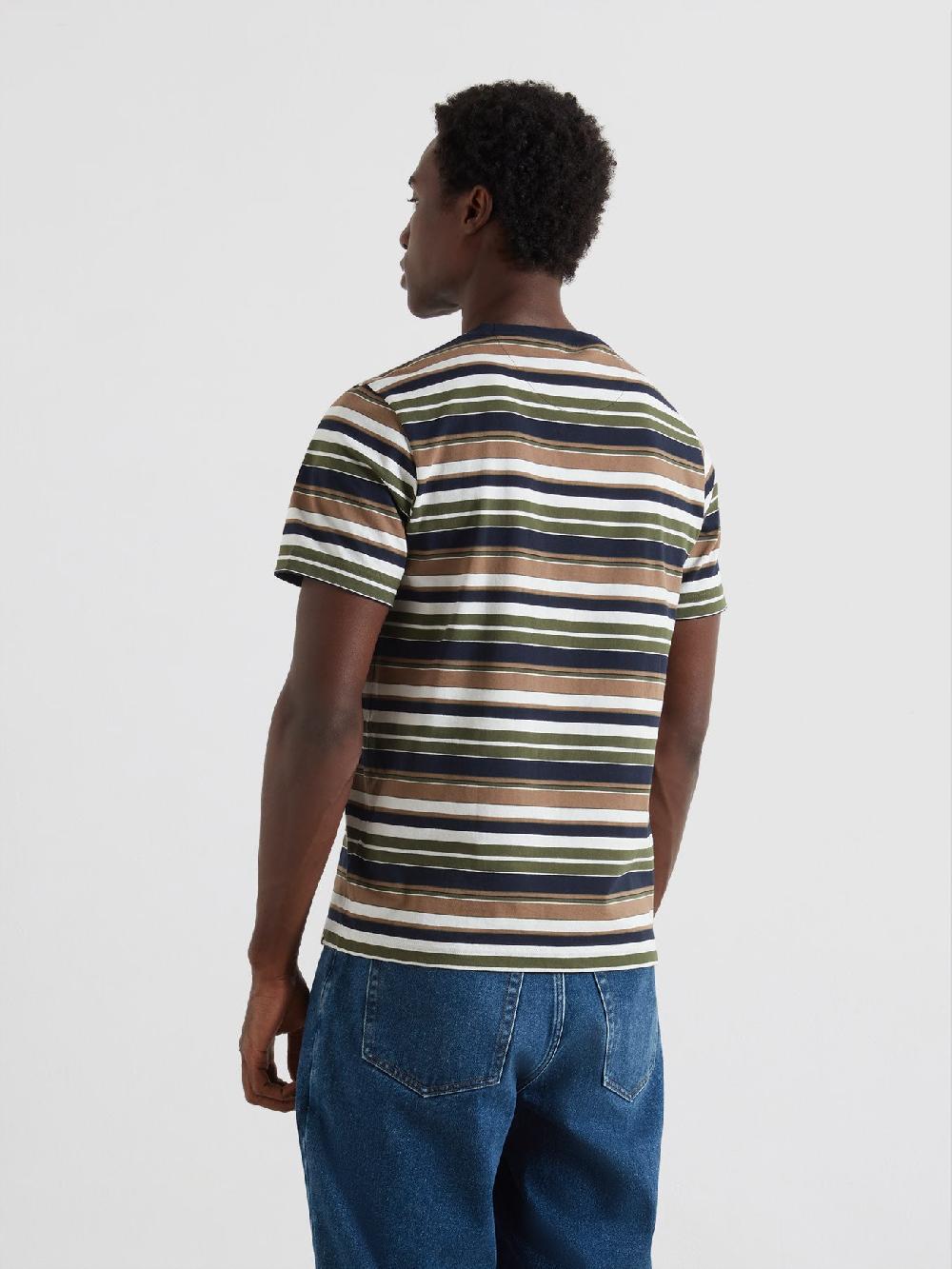 Farah Weir Stripe T-Shirt In Rosemary
