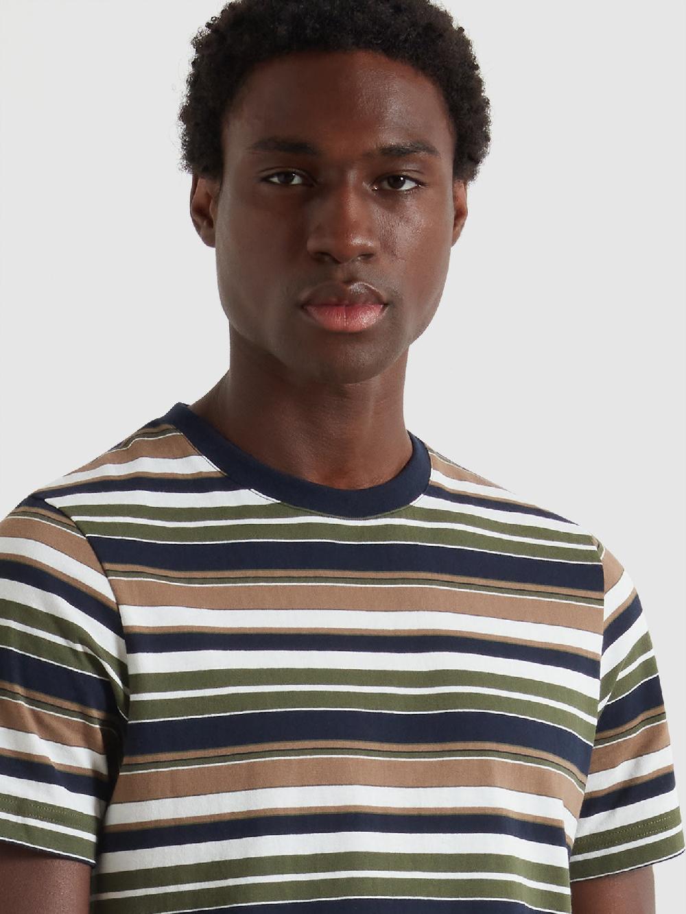 Farah Weir Stripe T-Shirt In Rosemary