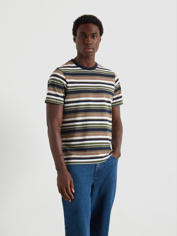 farah Weir Stripe T-Shirt In Rosemary