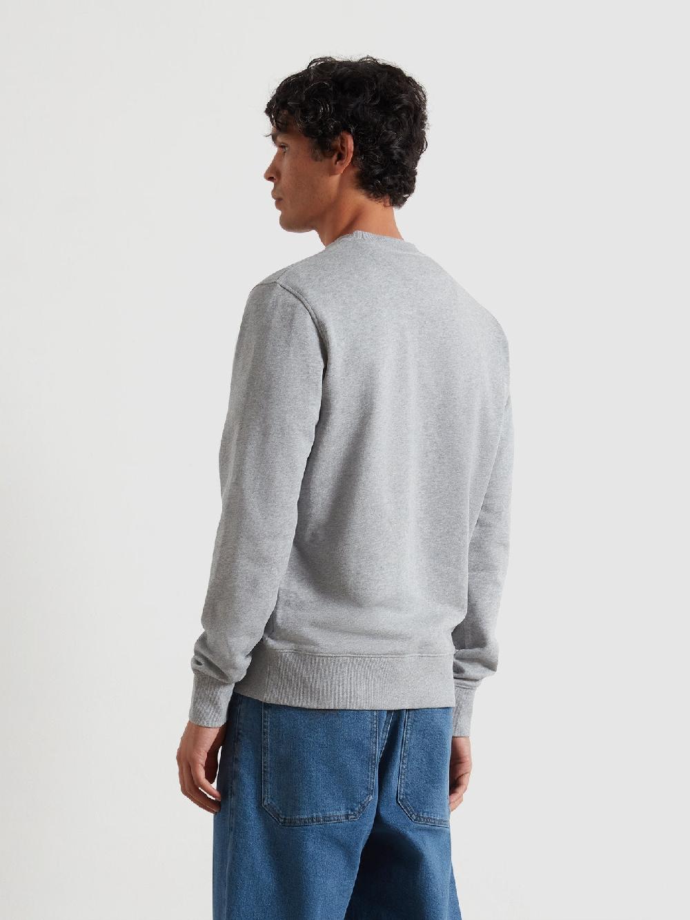 Farah Lynmouth Graphic Sweatshirt In Light Grey Marl