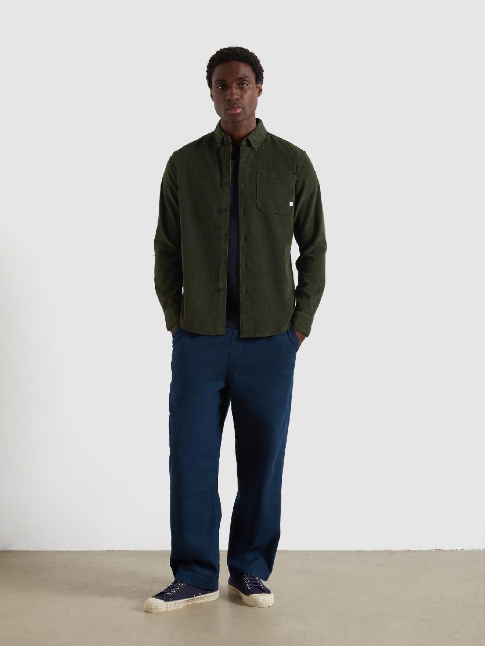 Farah Spencer Casual Fit Corduroy Shirt In Rosemary