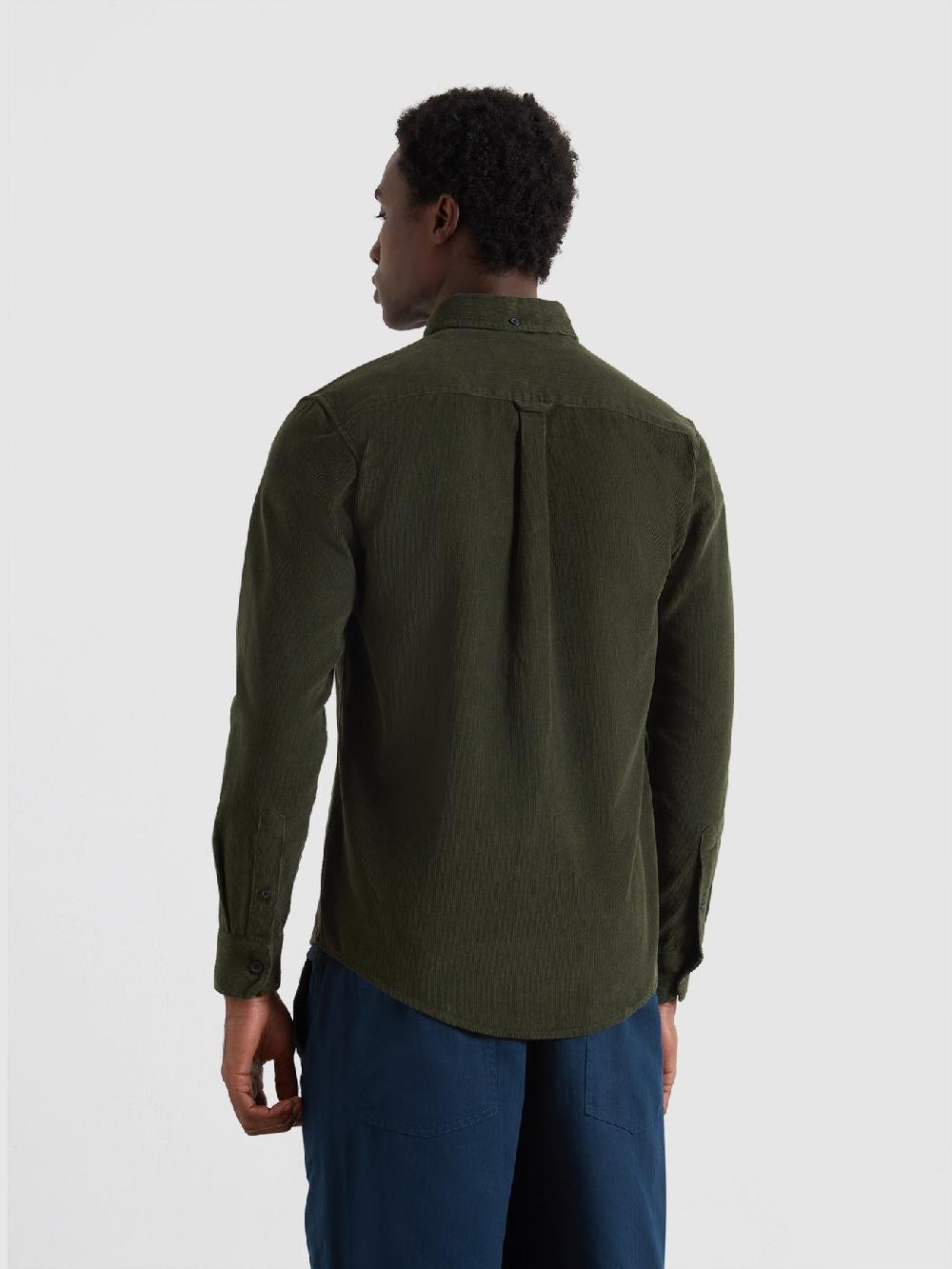 Farah Spencer Casual Fit Corduroy Shirt In Rosemary