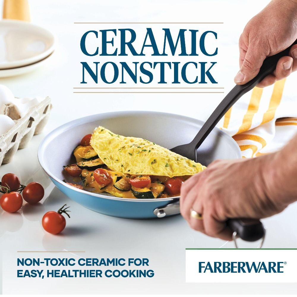 Farberware 10-Inch Recycled Aluminum Ceramic Nonstick Frying Pan