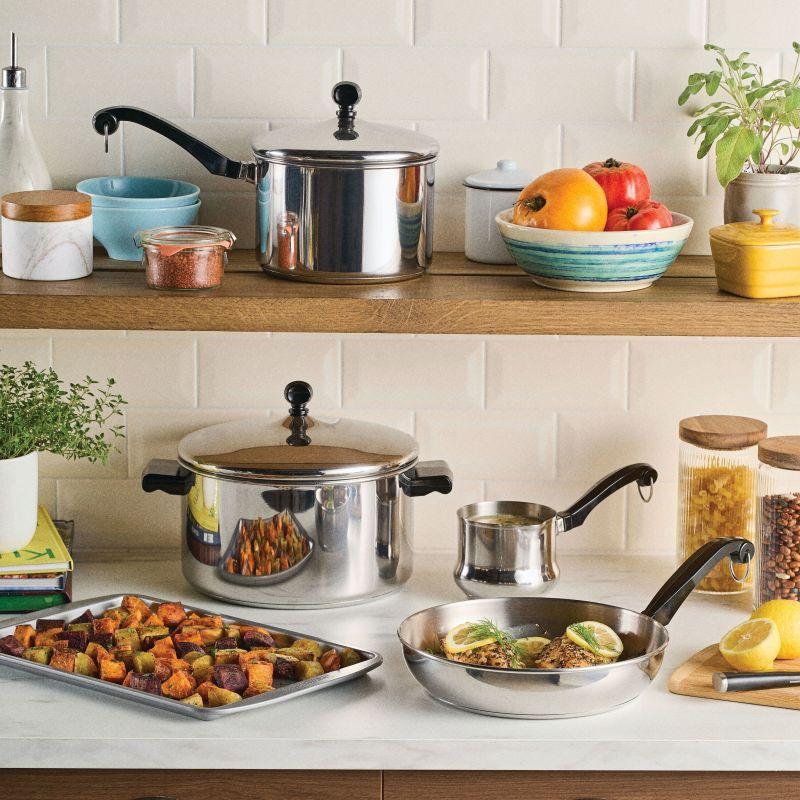 Farberware 10-Piece Stainless Steel Classic Series Cookware Set