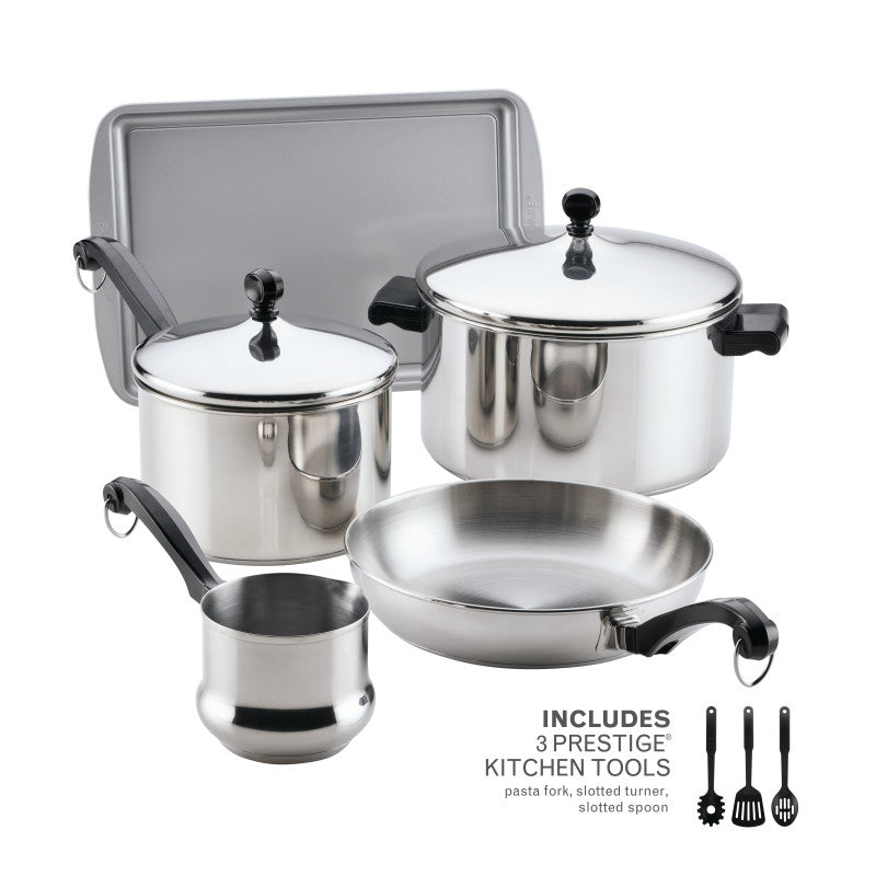 farberware 10-Piece Stainless Steel Classic Series Cookware Set
