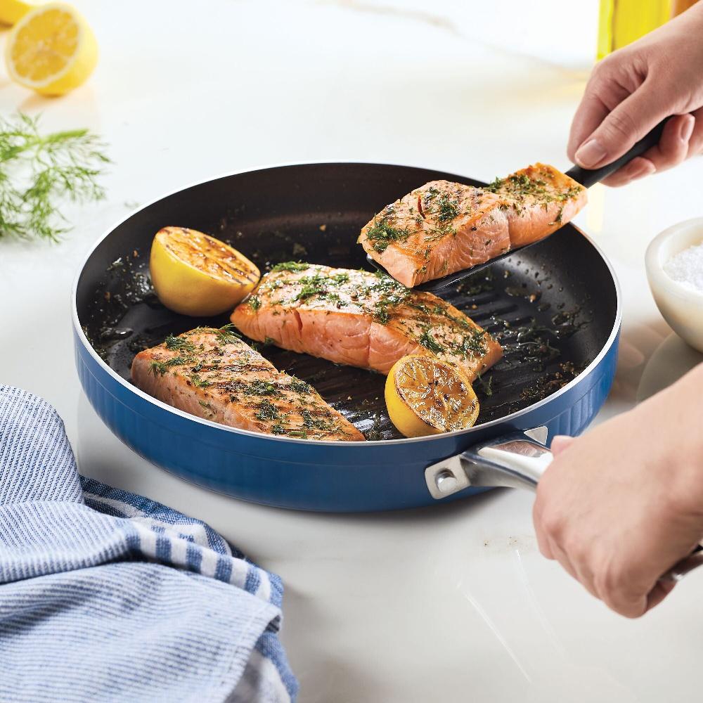 Farberware 11.25-Inch Nonstick Deep Round Grill Pan