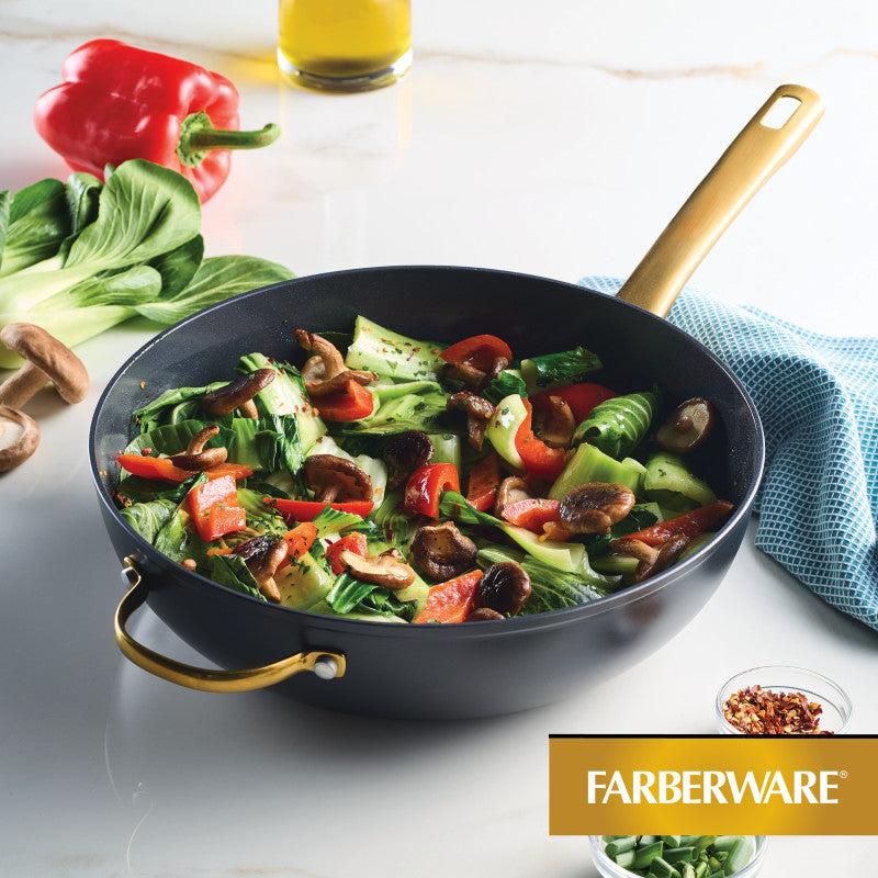 Farberware 12.25-Inch Stir-Fry Pan With Helper Handle
