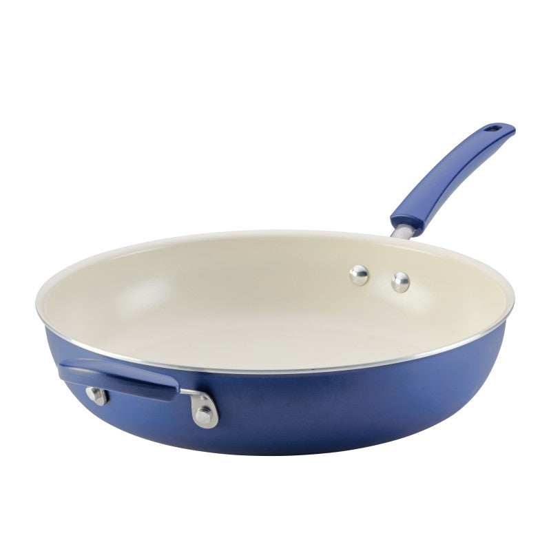 farberware 12.5-Inch Ceramic Nonstick Frying Pan with Helper Handle