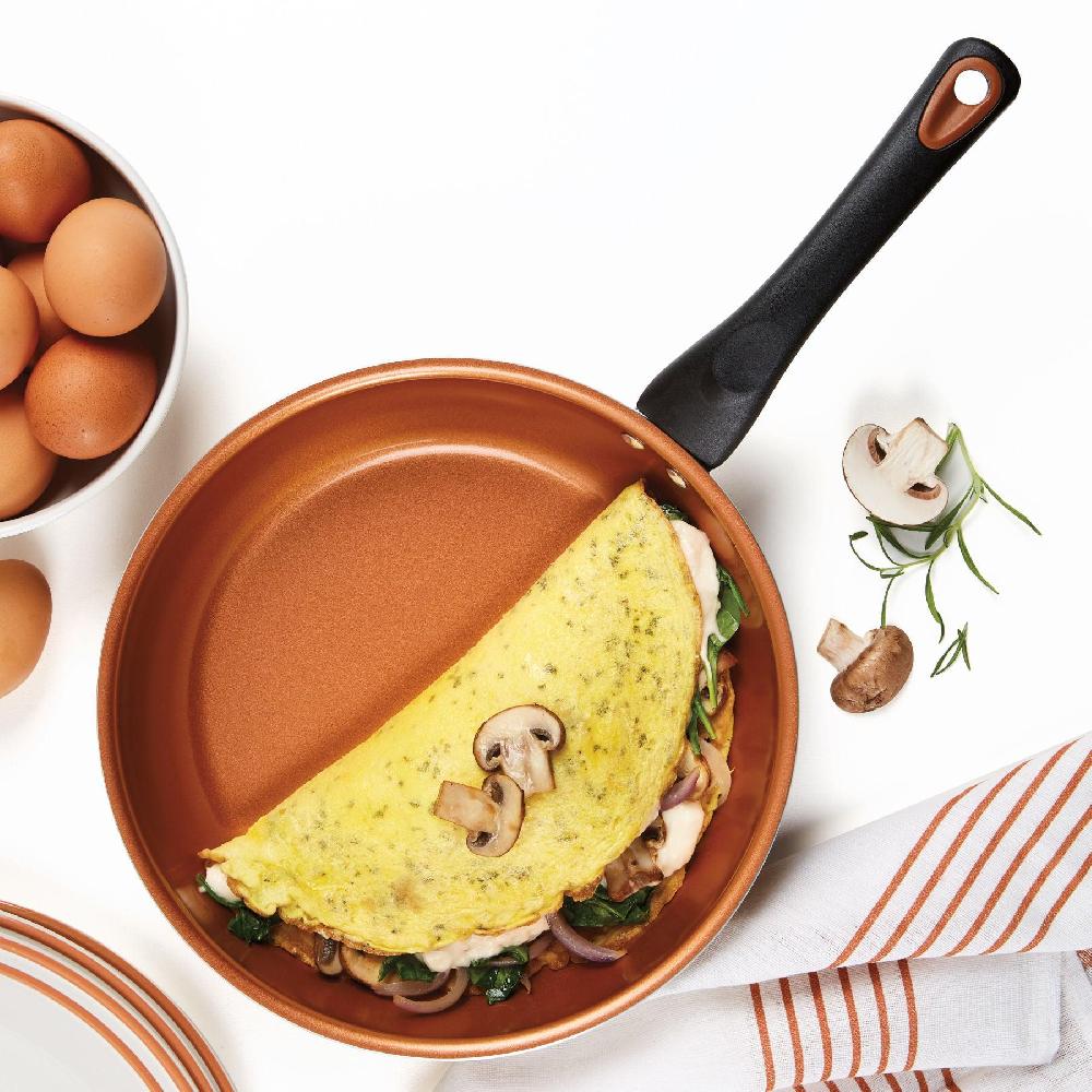 Farberware 12-Piece Copper Ceramic Nonstick Cookware Set