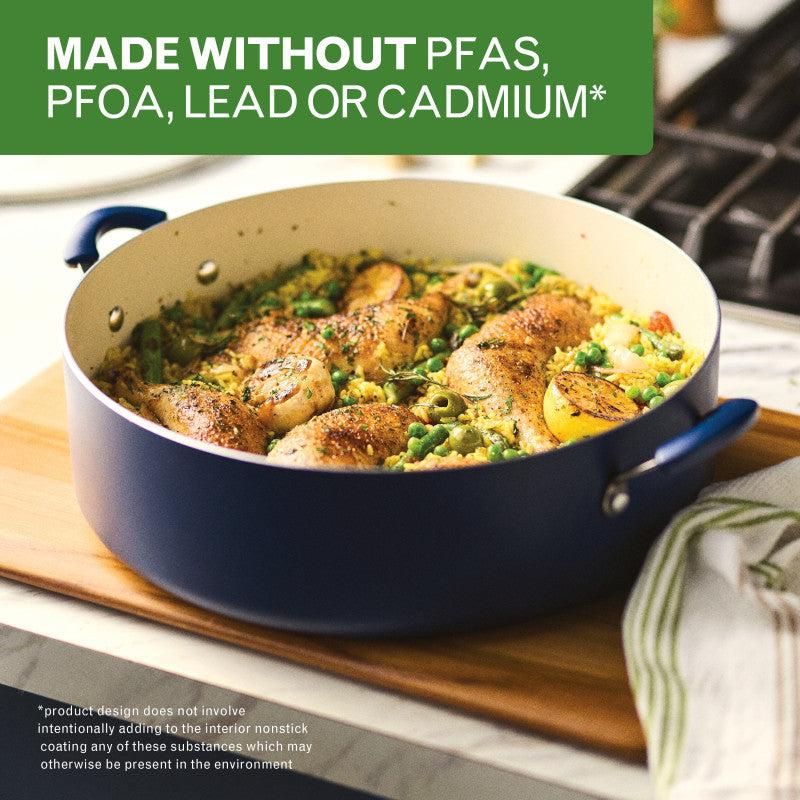 Farberware 14-Inch Ceramic Nonstick Family Pan With Lid