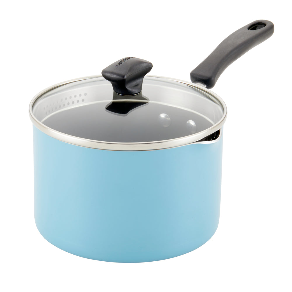 farberware 3-Quart Nonstick Saucepan with Straining Lid