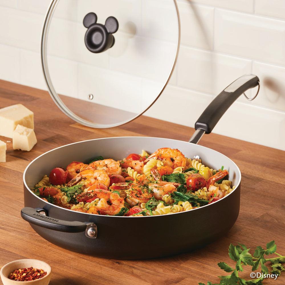 Farberware 4.5-Quart Monochrome Ceramic Nonstick Sauté Pan With Lid And Helper Handle