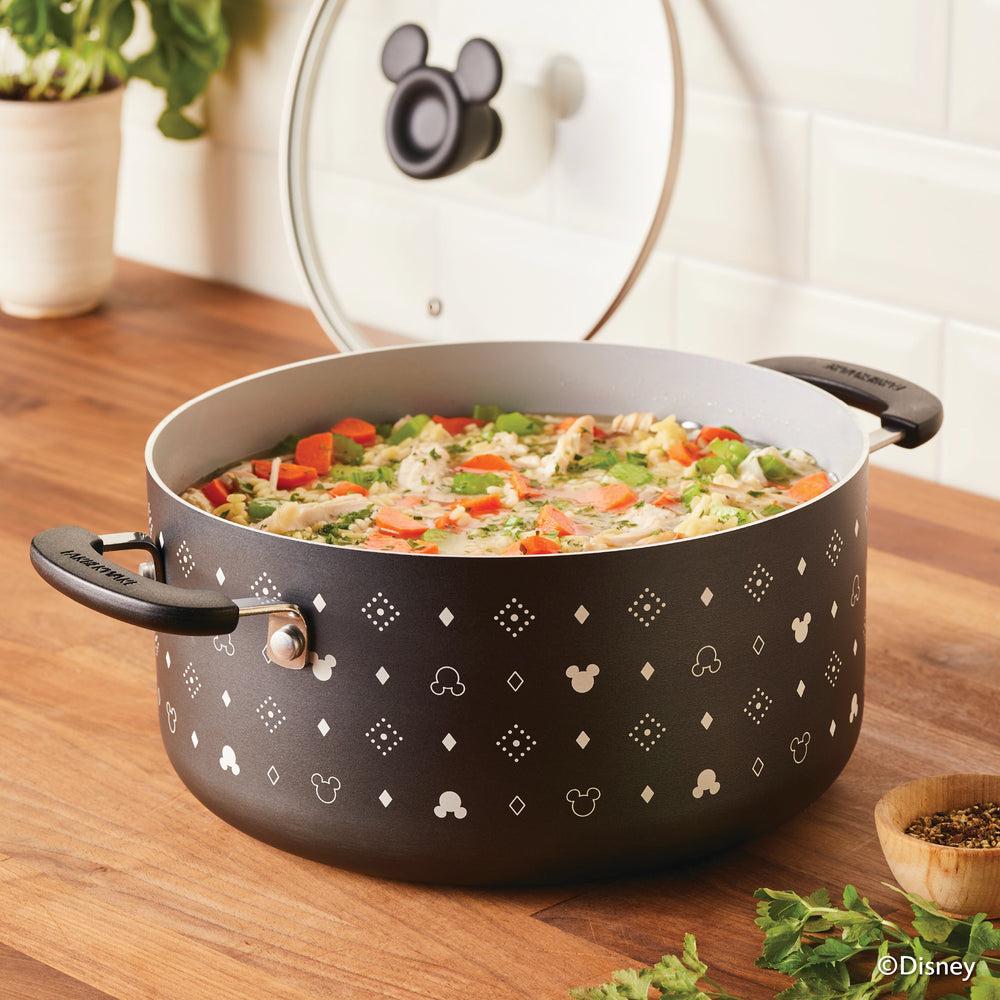 Farberware 5.5-Quart Monochrome Ceramic Nonstick Stockpot With Lid