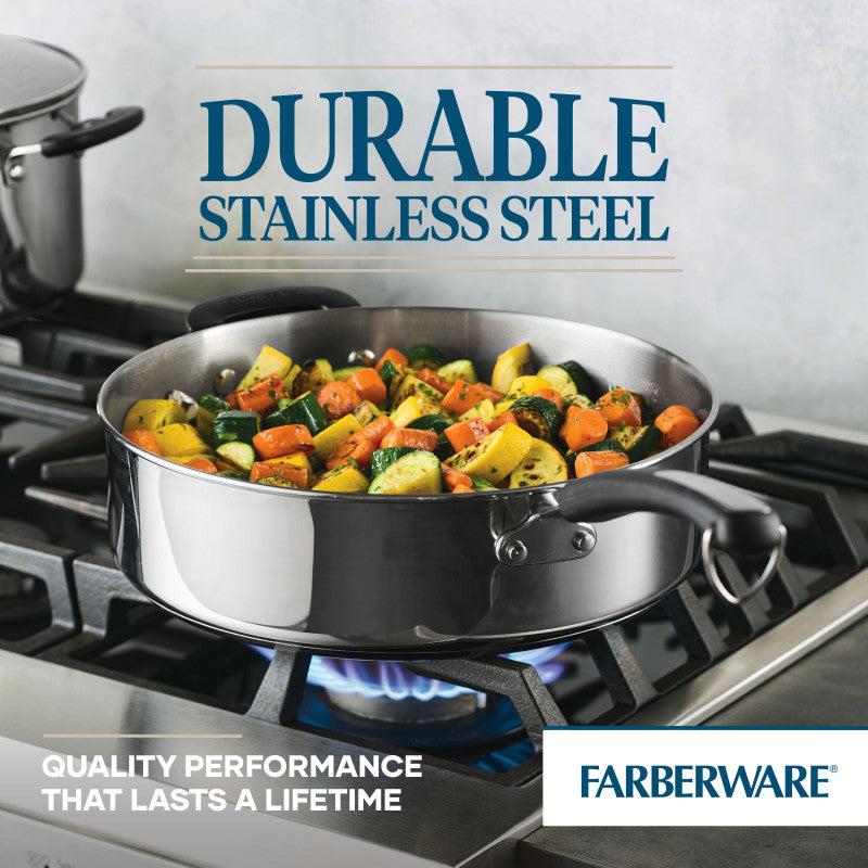 Farberware 6-Quart Saute Pan With Lid And Helper Handle