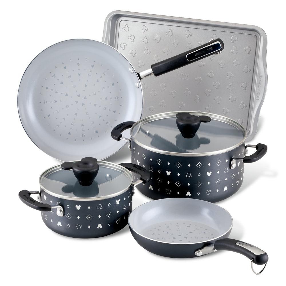 farberware 7-Piece Monochrome Ceramic Nonstick Cookware Set