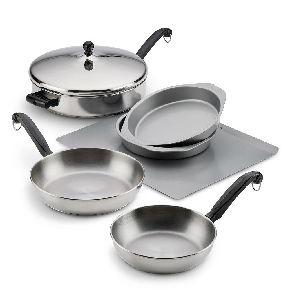 farberware 7-Piece Stainless Steel Anniversary Bundle