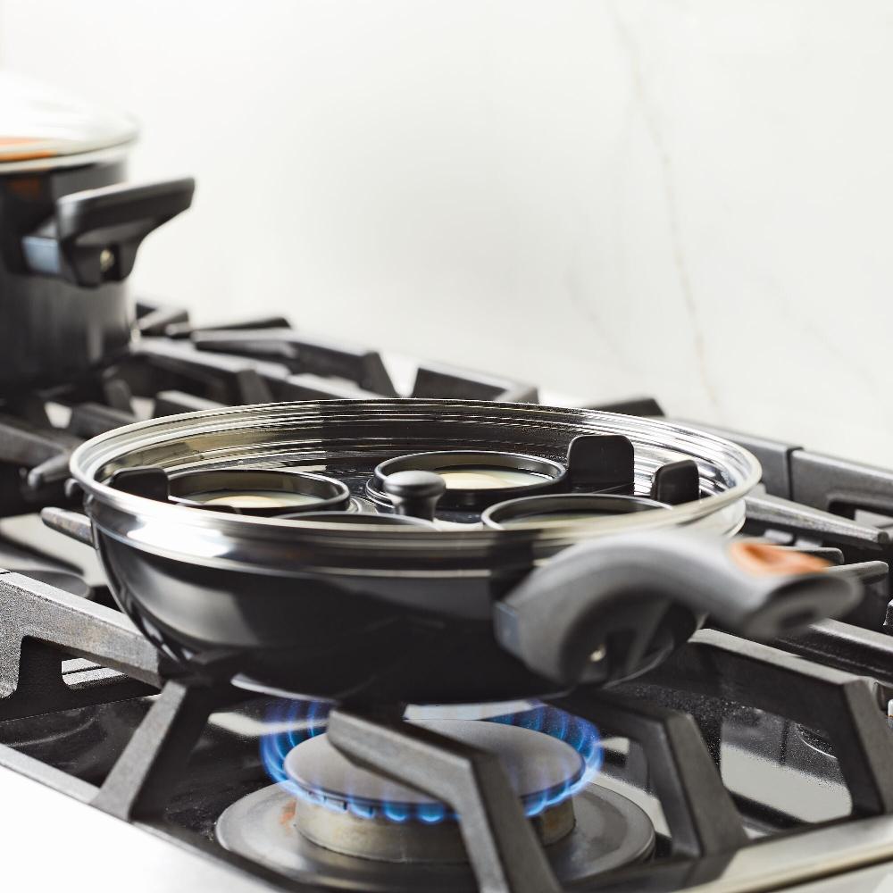 Farberware 8-Inch Copper Ceramic Nonstick Egg Poacher