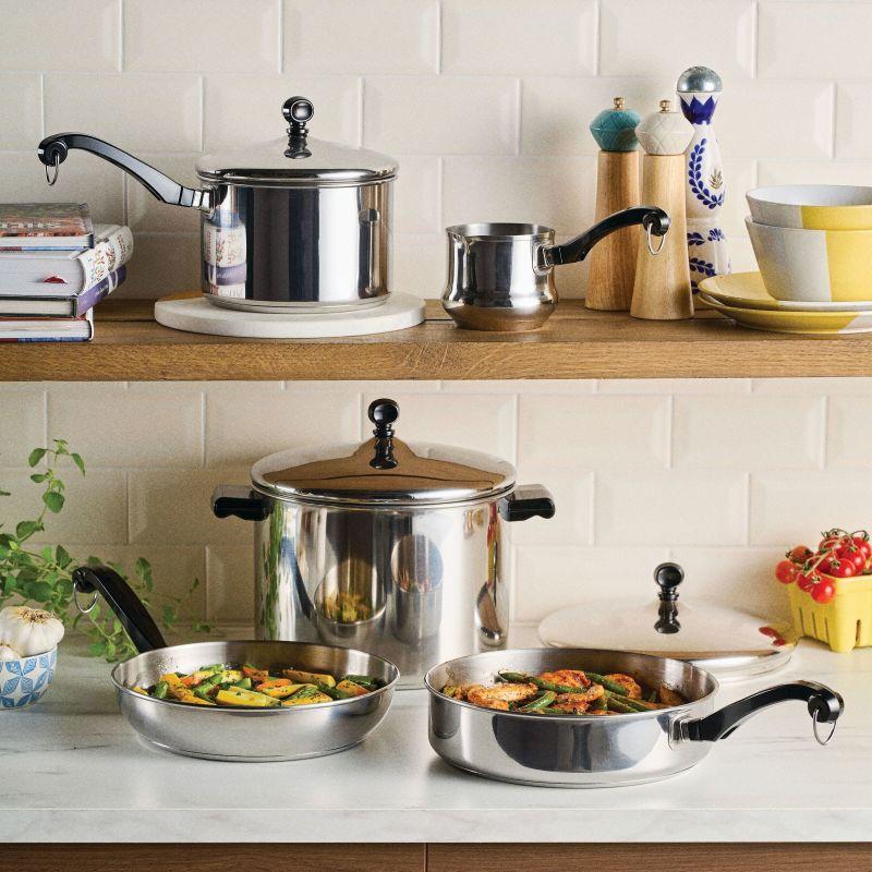 Farberware 8-Piece Stainless Steel Anniversary Edition Cookware Set