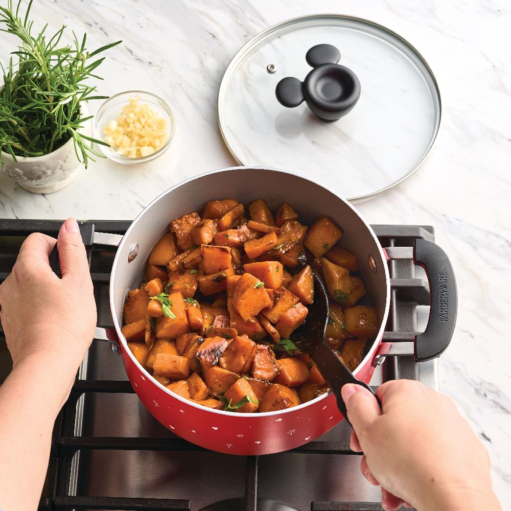 Farberware Bon Voyage 3-Quart Ceramic Nonstick Saucepot With Lid