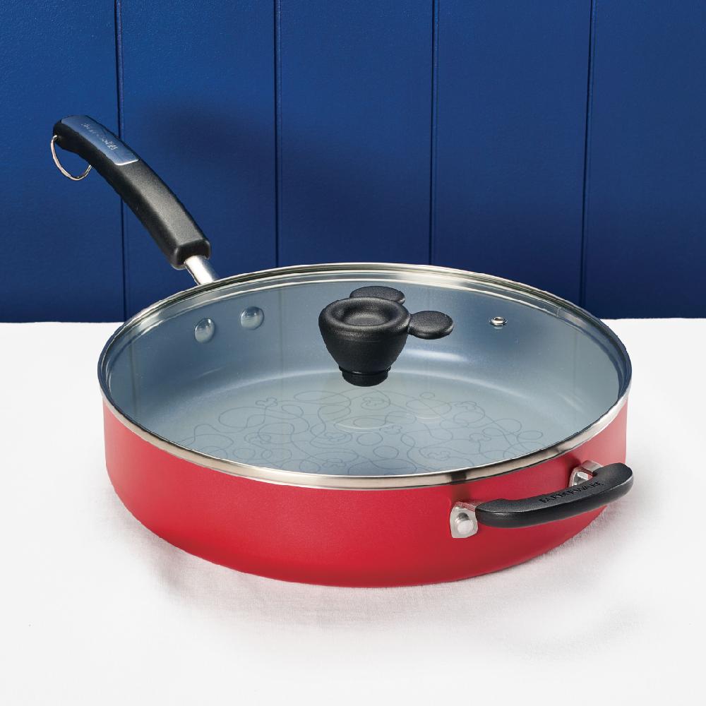 Farberware Bon Voyage 4.5-Quart Ceramic Nonstick Sauté Pan With Lid And Helper Handle