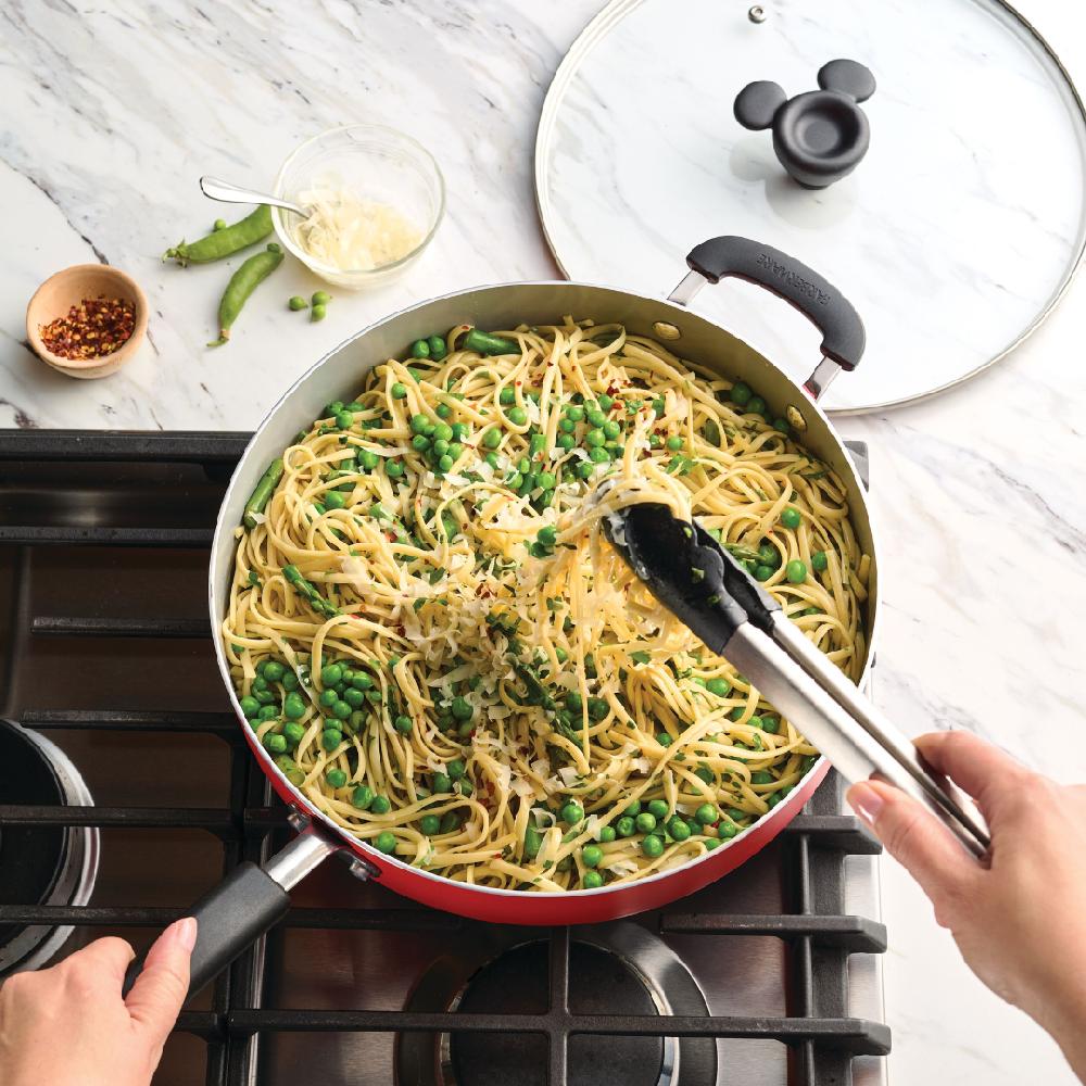 Farberware Bon Voyage 4.5-Quart Ceramic Nonstick Sauté Pan With Lid And Helper Handle