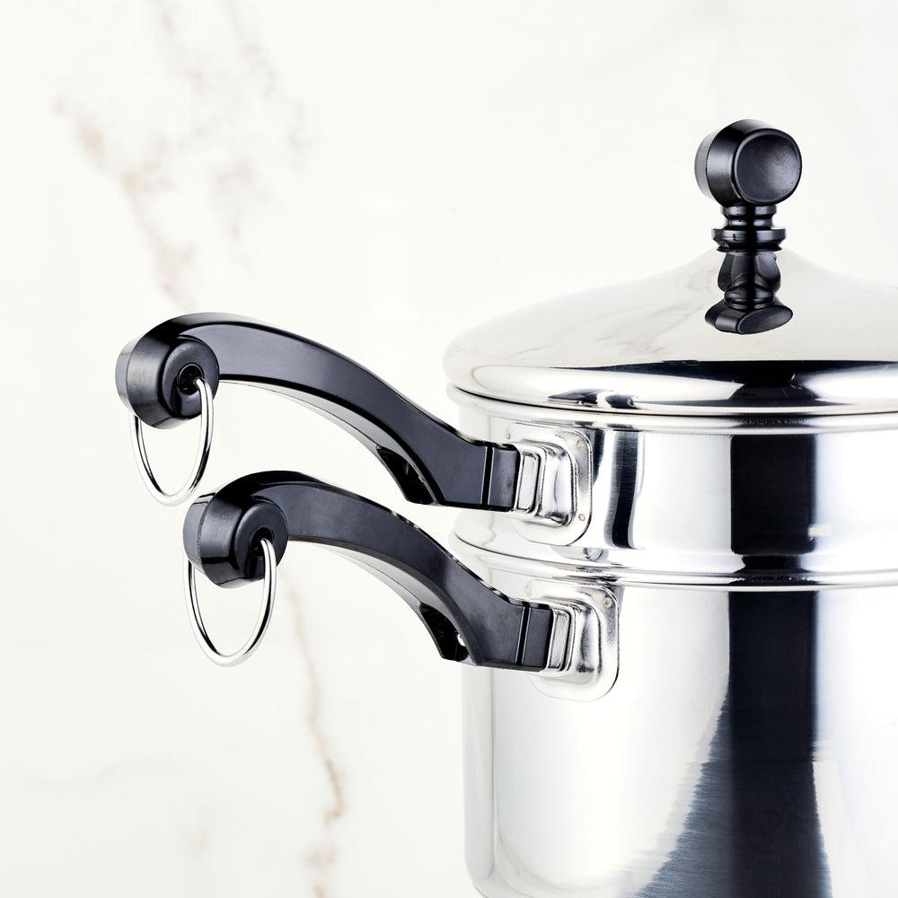 Farberware Classic Series Stainless Steel 2-Qt. Covered Saucepan With Double Boiler Insert