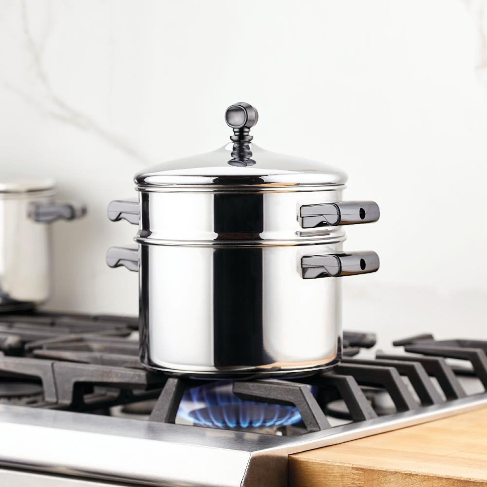 Farberware Classic Series Stainless Steel 3-Qt. Saucepot With Steamer Insert