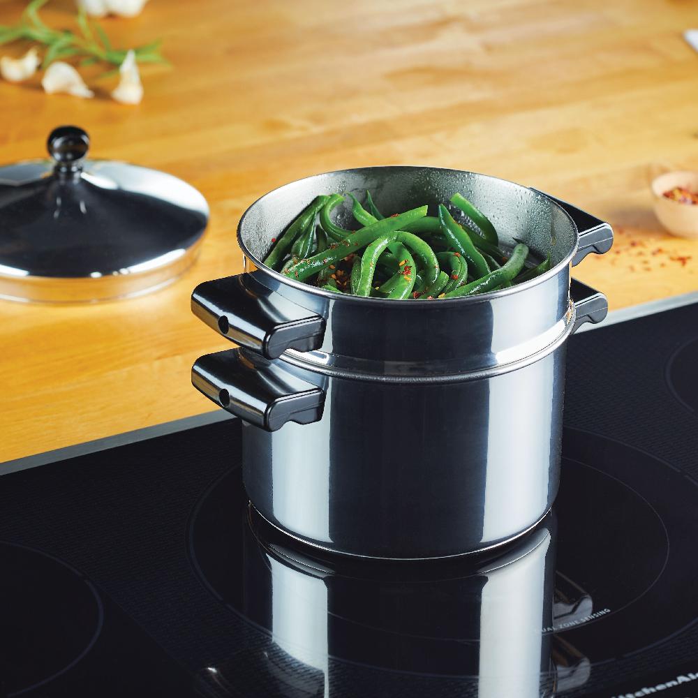 Farberware Classic Series Stainless Steel 3-Qt. Saucepot With Steamer Insert