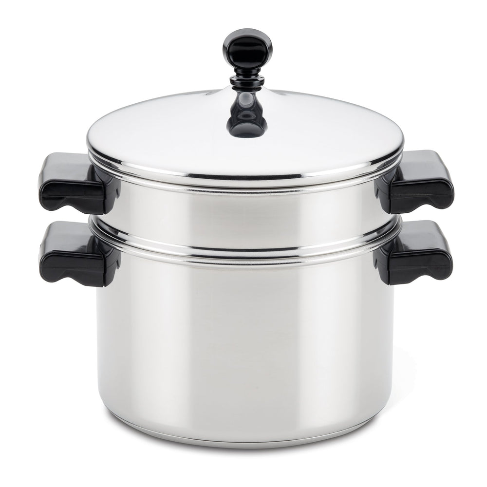 farberware Classic Series Stainless Steel 3-Qt. Saucepot with Steamer Insert