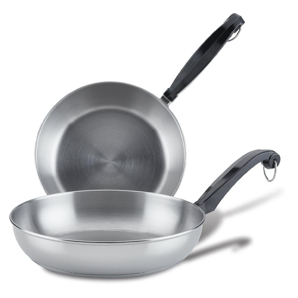 Farberware Classic Series Stainless Steel 8.25" & 10" Frying Pan Set