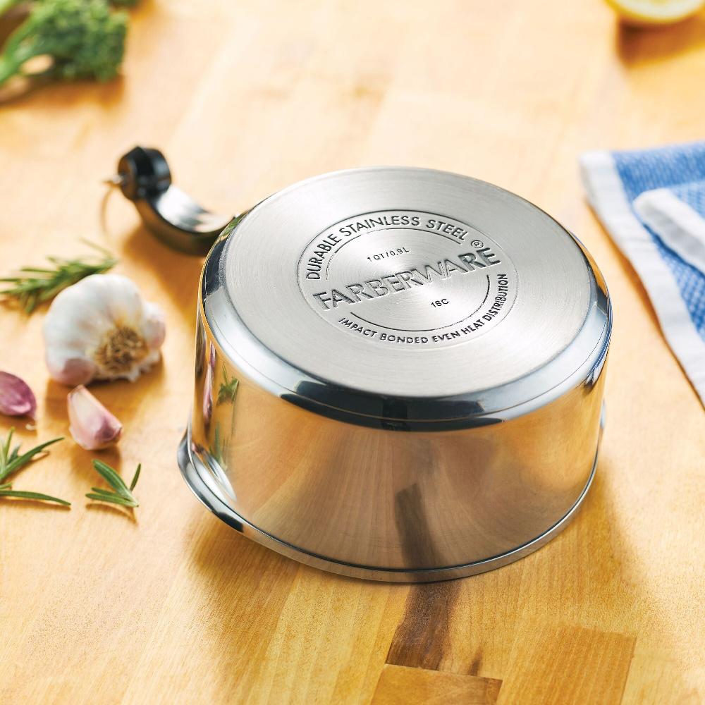 Farberware Classic Series Stainless Steel Saucepan With Straining Lid