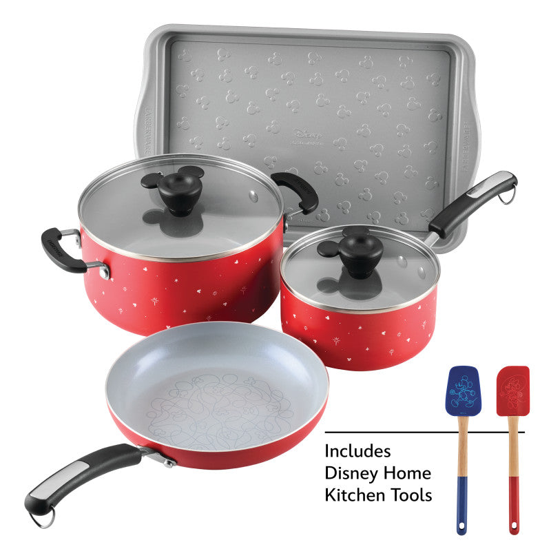 farberware Disney Bon Voyage 8-Piece Ceramic Nonstick Cookware Set