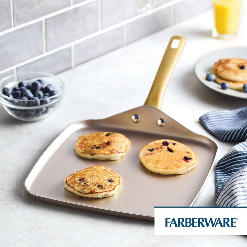Farberware 11-Inch Square Griddle Pan Champagne