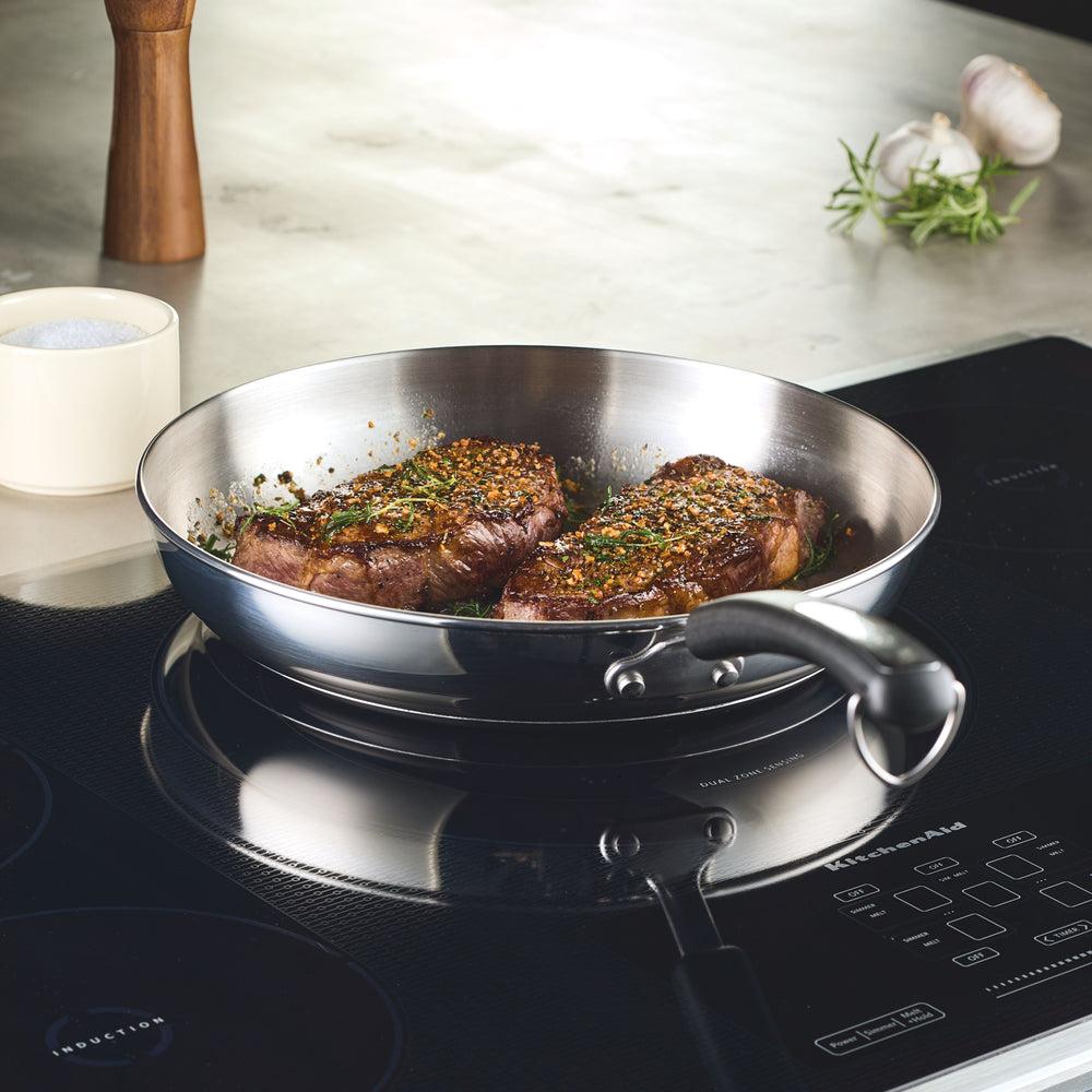 Farberware 12.25-Inch Stainless Steel Frying Pan