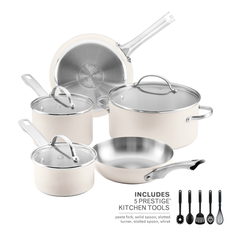 farberware 14-Piece Stainless Steel Cookware Set