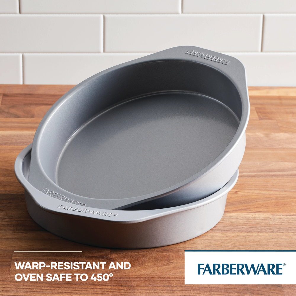 Farberware 2-Piece Nonstick Round Cake Pan Set