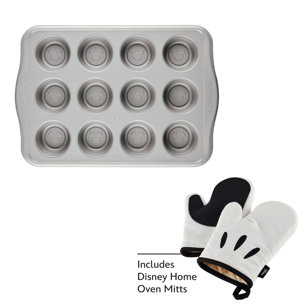 farberware Muffin Pan and Oven Mitts Set